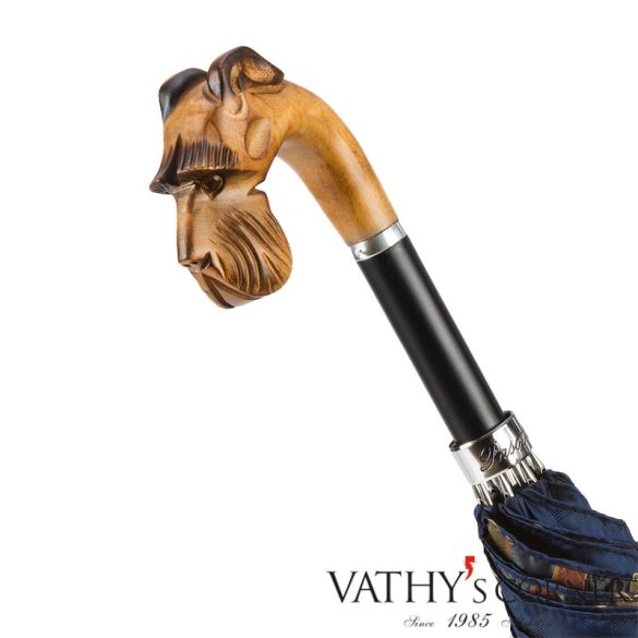 Pasotti Férfi kézzel faragott schnauzer esernyő N49 