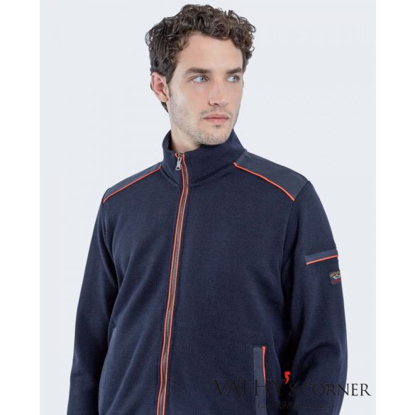 Paul&Shark cippzáros gyapjú pulóver 12311227 050 