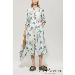 Luisa Cerano virágmintás midi ruha 718576 