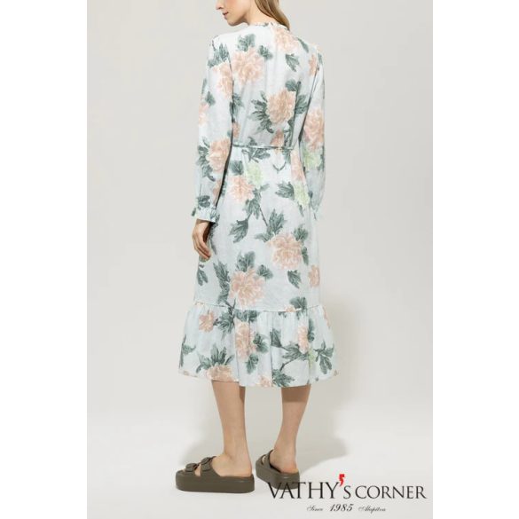 Luisa Cerano virágmintás midi ruha 718576 