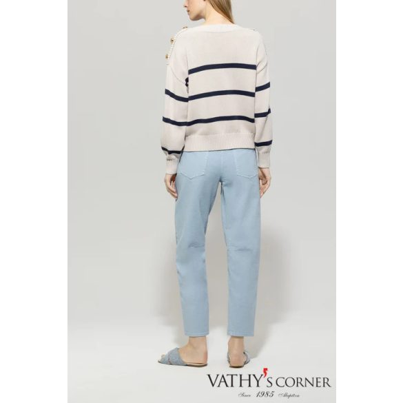 Luisa Cerano bő szárú vászon farmer 618747/3675 2192 