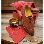 a.testoni gojzer varott fonott cipő MS40394 