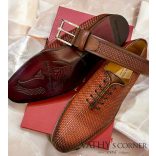 a.testoni gojzer varott fonott cipő MS40394 