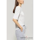 Luisa Cerano len csíkos póló 318255/7687 1201 