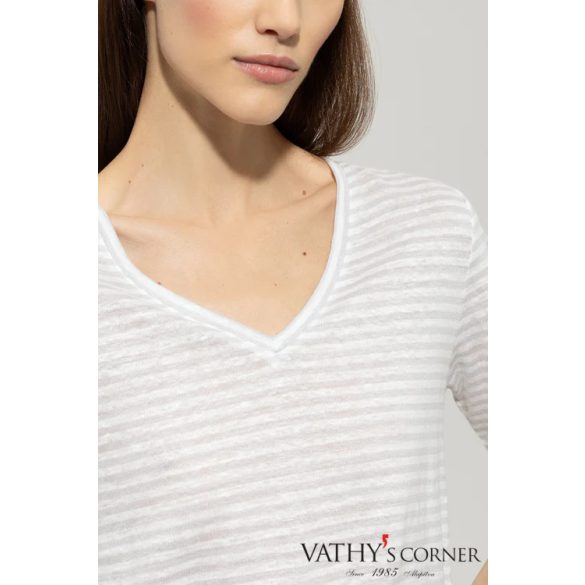 Luisa Cerano len csíkos póló 318255/7687 1201 