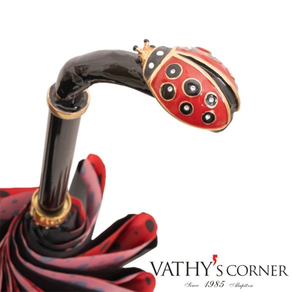 Pasotti Női duplafalú katicabogár mintás luxus esernyő 56393/1 