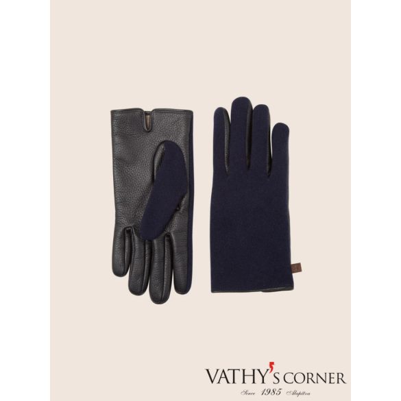 Jacob Cohen kesztyű szarvasbőr-kasmír keverékéből D1376 0568A 