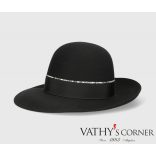 Borsalino Női nyúlszőr filc kalap széles karimával 38 0017 0420 