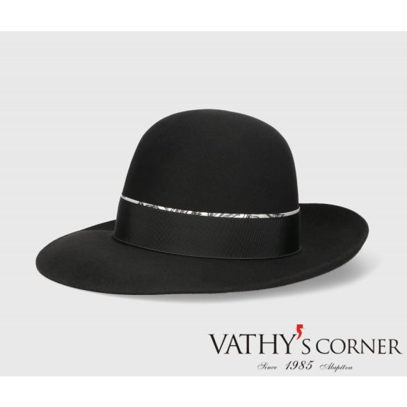 Borsalino Női nyúlszőr filc kalap széles karimával 38 0017 0420 