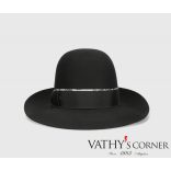 Borsalino Női nyúlszőr filc kalap széles karimával 38 0017 0420 