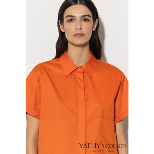 Luisa Cerano sztreccs rövid ingblúz narancs színben 298454/3384 
