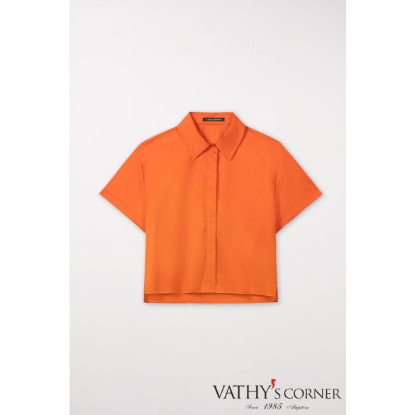 Luisa Cerano sztreccs rövid ingblúz narancs színben 298454/3384 