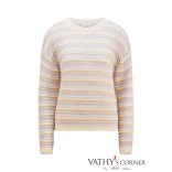 Riani csíkos pulóver alpaka keverékből 587810-8318  184 