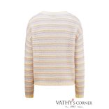 Riani csíkos pulóver alpaka keverékből 587810-8318  184 