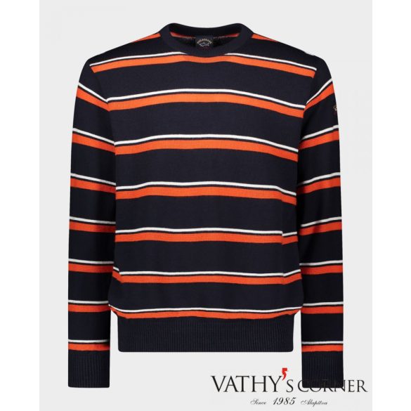 Paul&Shark gyapjú pulóver kerek nyakkivágással 12311093 335 