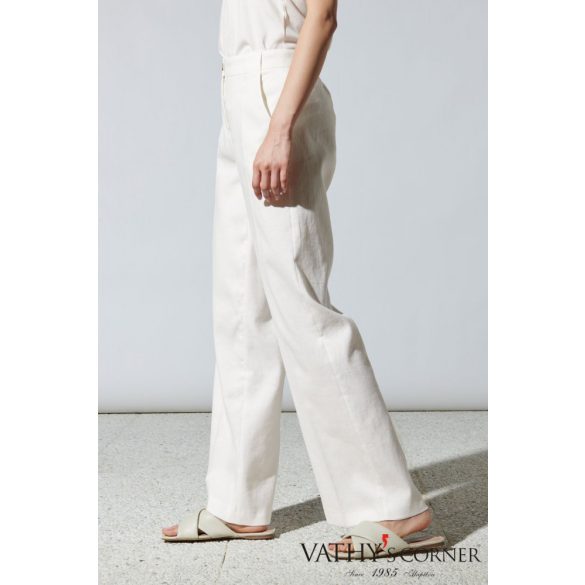 Luisa Cerano széles száru vászonkeverékű nadrág 678538/3267 0108 