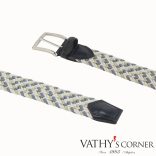 Athison többszínű rugalmas öv 15AP1 500 jeans-feher-bézs