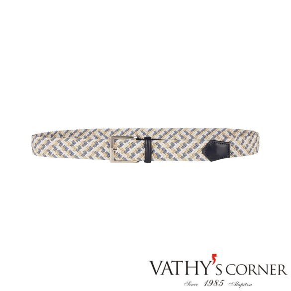 Athison többszínű rugalmas öv 15AP1 500 jeans-feher-bézs