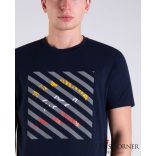 Paul@Shark Organikus pamut póló, fényvisszaverő nyomtatott logóval E20P 1083 013