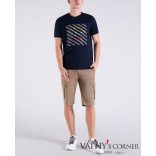 Paul@Shark Organikus pamut póló, fényvisszaverő nyomtatott logóval E20P 1083 013