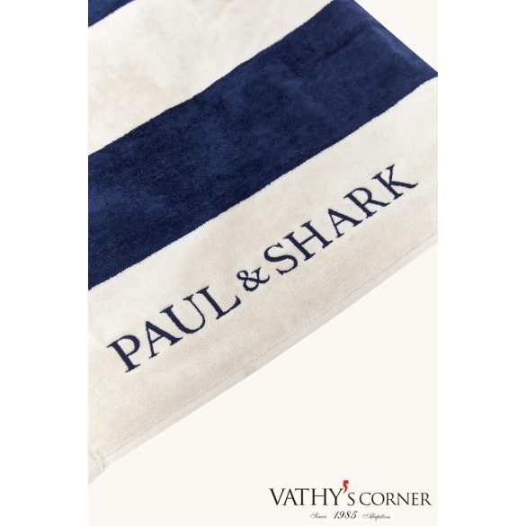 Paul&Shark csíkos strandtörölköző hímzéssel 25417070 260 