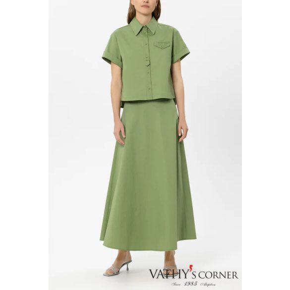 Luisa Cerano A-vonalú gabardin szoknya 538335/4201 343 