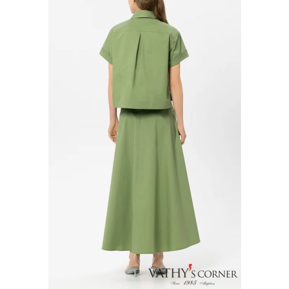 Luisa Cerano A-vonalú gabardin szoknya 538335/4201 343 