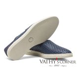 a.testoni fonott mokaszin kék MS47617POH 94962HRV