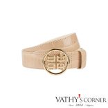 Riani bőröv logó mintájú csattal 399410-9551 815 