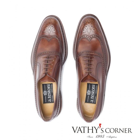 a.testoni oxford bőr cipő M11559 VEH 