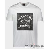 Paul&Shark férfi pamut póló fényvisszaverő logóval A20P1671 010 