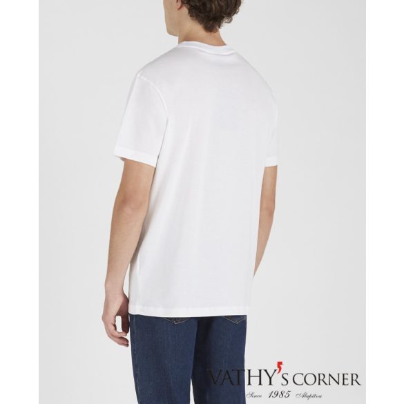 Paul&Shark férfi pamut póló fényvisszaverő logóval A20P1671 010 