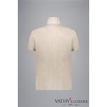 Paul&Shark pamut póló csíkos vászon részletekkel 25411318 348 