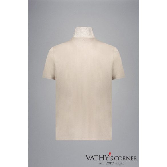 Paul&Shark pamut póló csíkos vászon részletekkel 25411318 348 