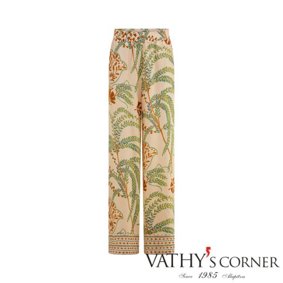 Riani nadrág széles szárral levélnyomattal 543910-4407 858 