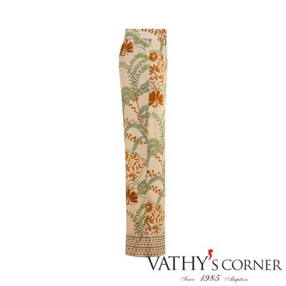 Riani nadrág széles szárral levélnyomattal 543910-4407 858 