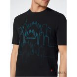 Jacob Cohen fekete sztreccs pamut dzsörzé póló E2454 C74 