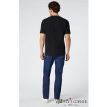 Jacob Cohen fekete sztreccs pamut dzsörzé póló E2454 C74 