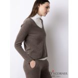 FTC kötött kasmír pulóver V nyakkivágással 00910-0450 8521 