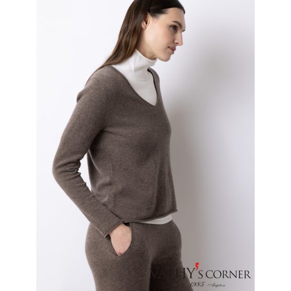 FTC kötött kasmír pulóver V nyakkivágással 00910-0450 8521 