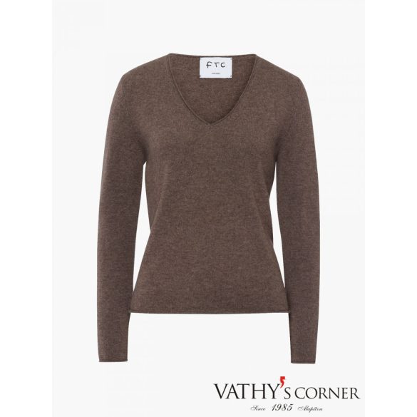 FTC kötött kasmír pulóver V nyakkivágással 00910-0450 8521 
