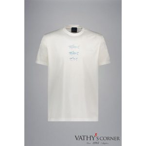 Paul&Shark pamut póló cápamintával 26411048 108 