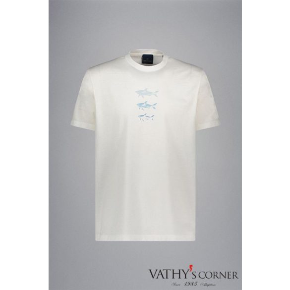 Paul&Shark pamut póló cápamintával 26411048 108 