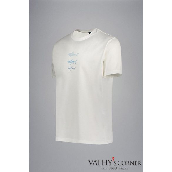 Paul&Shark pamut póló cápamintával 26411048 108 