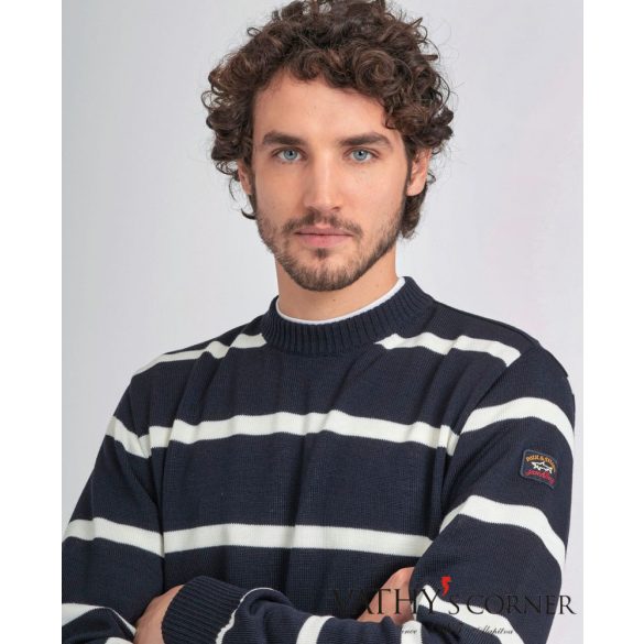 Paul&Shark kerek nyakú gyapjú pulóver COP1031 573  