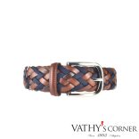 Athison Férfi fonott bőr és műselyem öv 9 AP1 514NK  