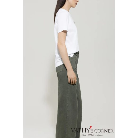 Luisa Cerano póló bársony virágmintával 328294/7932 0100 