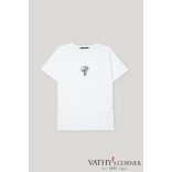 Luisa Cerano póló bársony virágmintával 328294/7932 0100 