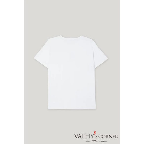 Luisa Cerano póló bársony virágmintával 328294/7932 0100 