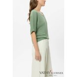 Luisa Cerano len pulóver V-nyakkal 138794/5345 343 